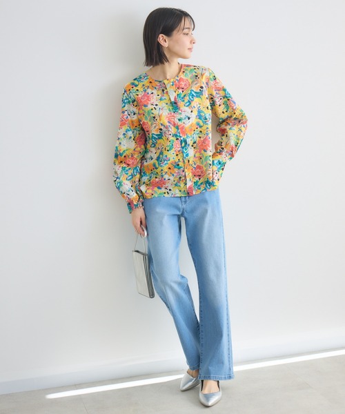 KATHARINE ROSS（キャサリンロス）の「【KATHARINE ROSS】【MADE IN JAPAN/洗濯機洗い可】LIBERTY PUNKPOSYプリントブラウス（シャツ/ブラウス・レディース・ブルー/ピンク/イエロー・FREE）」の12枚目の写真