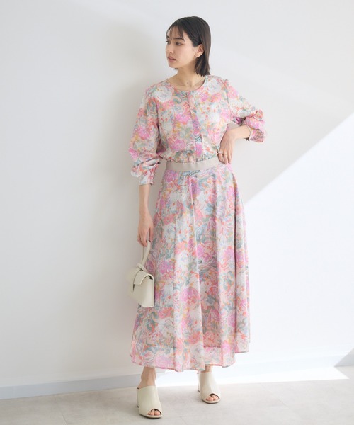 KATHARINE ROSS（キャサリンロス）の「【KATHARINE ROSS】【MADE IN JAPAN/洗濯機洗い可】LIBERTY PUNKPOSYプリントブラウス（シャツ/ブラウス・レディース・ブルー/ピンク/イエロー・FREE）」の17枚目の写真