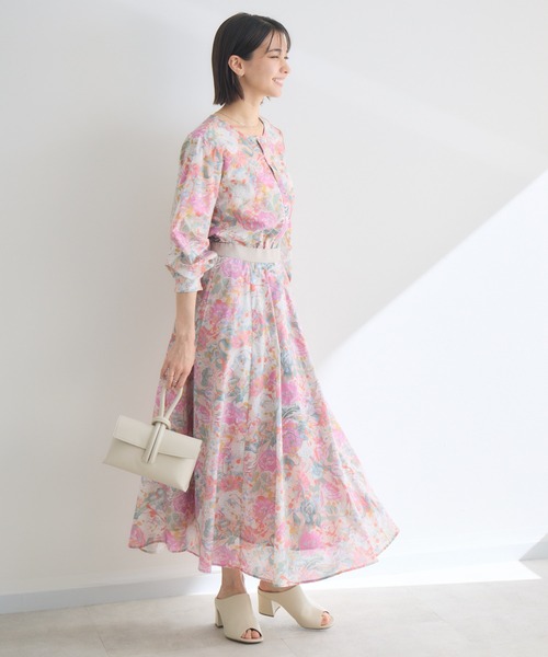 KATHARINE ROSS（キャサリンロス）の「【KATHARINE ROSS】【MADE IN JAPAN/洗濯機洗い可】LIBERTY PUNKPOSYプリントブラウス（シャツ/ブラウス・レディース・ブルー/ピンク/イエロー・FREE）」の18枚目の写真