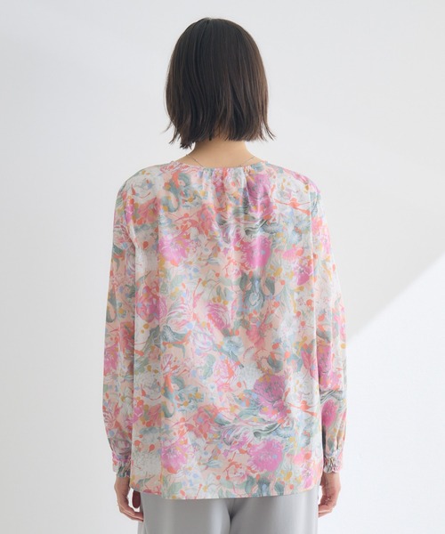 KATHARINE ROSS（キャサリンロス）の「【KATHARINE ROSS】【MADE IN JAPAN/洗濯機洗い可】LIBERTY PUNKPOSYプリントブラウス（シャツ/ブラウス・レディース・ブルー/ピンク/イエロー・FREE）」の21枚目の写真