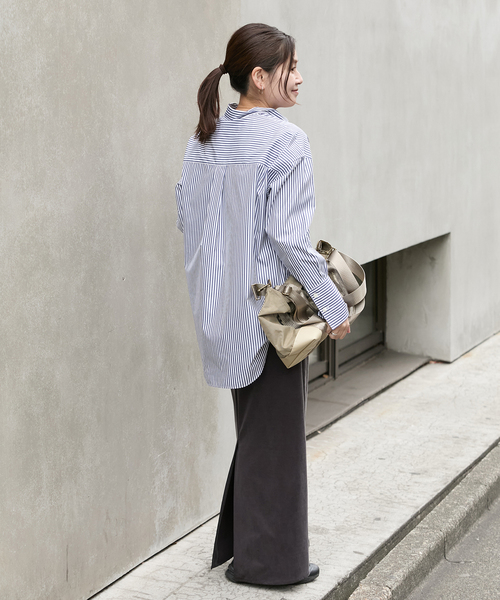 JOURNAL STANDARD(ジャーナルスタンダード)の「ハイカウントコットンベーシックシャツ(シャツ/ブラウス・レディース・ホワイト/グリーン/コバルトブルー・FREE)」の5枚目の写真