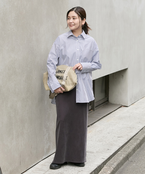 JOURNAL STANDARD(ジャーナルスタンダード)の「ハイカウントコットンベーシックシャツ(シャツ/ブラウス・レディース・ホワイト/グリーン/コバルトブルー・FREE)」の14枚目の写真