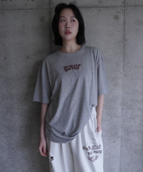 G.V.G.V.(ジーヴィージーヴィー)の「EMBROIDERY OVER TEE(Tシャツ/カットソー・レディース・グレー系その他/ブラック・ONE SIZE)」の8枚目の写真