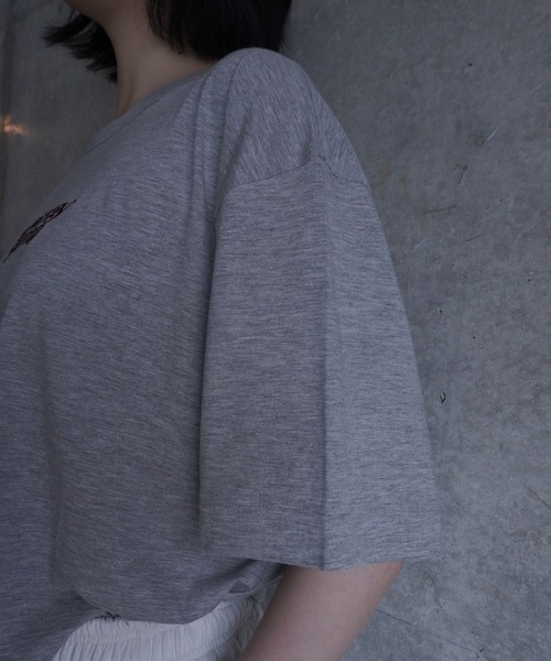 G.V.G.V.(ジーヴィージーヴィー)の「EMBROIDERY OVER TEE(Tシャツ/カットソー・レディース・グレー系その他/ブラック・ONE SIZE)」の16枚目の写真