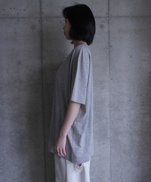 G.V.G.V.(ジーヴィージーヴィー)の「EMBROIDERY OVER TEE(Tシャツ/カットソー・レディース・グレー系その他/ブラック・ONE SIZE)」の12枚目の写真