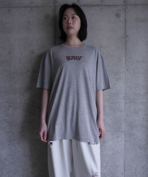 G.V.G.V.(ジーヴィージーヴィー)の「EMBROIDERY OVER TEE(Tシャツ/カットソー・レディース・グレー系その他/ブラック・ONE SIZE)」の11枚目の写真