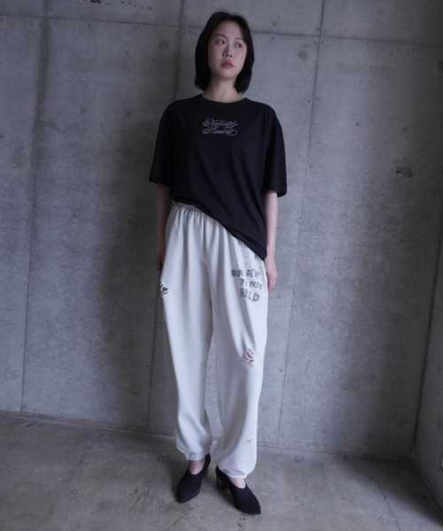 G.V.G.V.(ジーヴィージーヴィー)の「EMBROIDERY OVER TEE(Tシャツ/カットソー・レディース・グレー系その他/ブラック・ONE SIZE)」の17枚目の写真