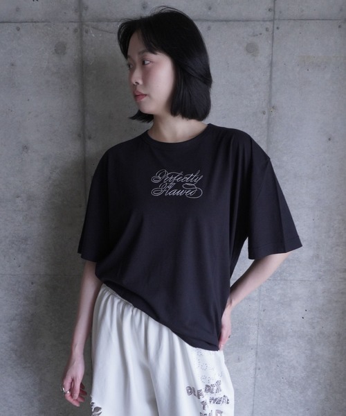 G.V.G.V.(ジーヴィージーヴィー)の「EMBROIDERY OVER TEE(Tシャツ/カットソー・レディース・グレー系その他/ブラック・ONE SIZE)」の18枚目の写真