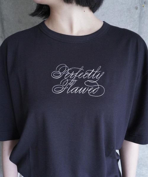 G.V.G.V.(ジーヴィージーヴィー)の「EMBROIDERY OVER TEE(Tシャツ/カットソー・レディース・グレー系その他/ブラック・ONE SIZE)」の19枚目の写真