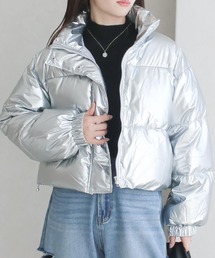 NO WAY（ノーウェイ）の「/Social GIRL/メタリック スタンドカラー 中綿 ショート丈 ダウンジャケット（ダウンジャケット/コート）」