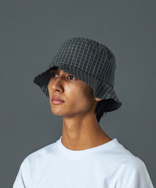 XLARGE(エクストララージ)の「PLAID HAT(ハット・メンズ・グリーン/ベージュ/ネイビー・M/L)」の5枚目の写真