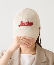 COLLAGE GALLARDAGALANTE | PAPILLONNER/Sunday刺繍入りキャップ(キャップ)