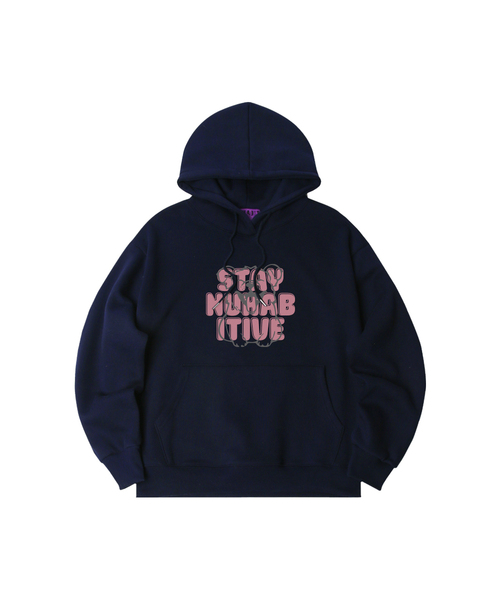 NUHABIT（ニューハビット）の「N/H STAY オーバーサイズ 裏起毛 フードパーカー (GOH4-5NH1345)（パーカー・メンズ・グレー/ブラック/アイボリー/ホワイト/ライトグレー/ネイビー・MEDIUM/LARGE/X-LARGE）」の6枚目の写真