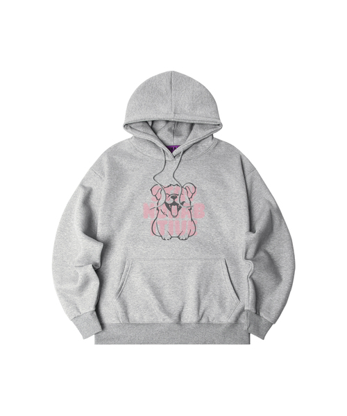 NUHABIT（ニューハビット）の「N/H STAY オーバーサイズ 裏起毛 フードパーカー (GOH4-5NH1345)（パーカー・メンズ・グレー/ブラック/アイボリー/ホワイト/ライトグレー/ネイビー・MEDIUM/LARGE/X-LARGE）」の5枚目の写真