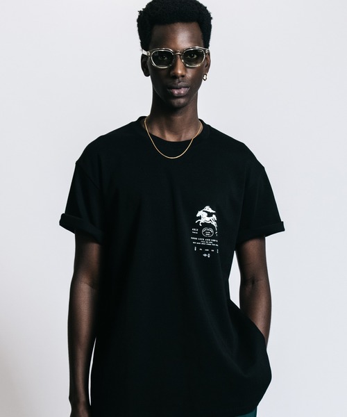 CRIMIE（クライミー）の「CR MUSTANG SIGN T SHIRT（Tシャツ/カットソー・メンズ・ブラック/ホワイト・M/L/XL/XXL）」の2枚目の写真