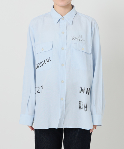 PAYDAY（ペイデイ）の「PAYDAY/ペイデイ SLOBE別注 プリントシャツ（シャツ/ブラウス・レディース・ベージュ系その他/サックスブルー・FREE）」の11枚目の写真