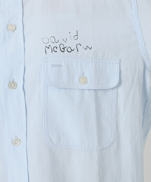 PAYDAY（ペイデイ）の「PAYDAY/ペイデイ SLOBE別注 プリントシャツ（シャツ/ブラウス・レディース・ベージュ系その他/サックスブルー・FREE）」の17枚目の写真