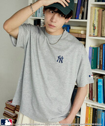 PUBLUX/パブリュクス ＜機能性素材＞別注MLB バンダナ バックプリント Tシャツ　限定展開