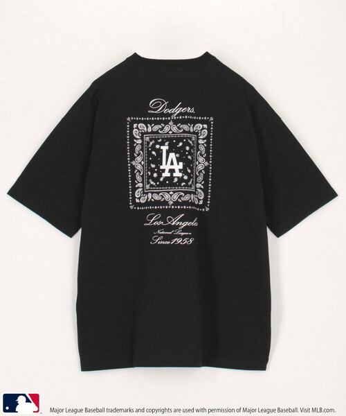 PUBLUX（パブリュクス）の「PUBLUX/パブリュクス ＜機能性素材＞別注MLB バンダナ バックプリント Tシャツ　限定展開（Tシャツ/カットソー・メンズ・ブラック/ネイビー/グレー/ブラウン/ライトグレー/ホワイト・L/M/S）」の7枚目の写真