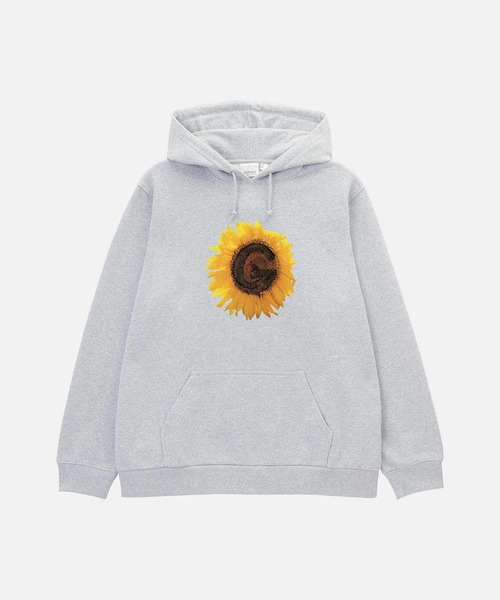 Gramicci（グラミチ）の「G-FLOWER HOODED SWEATSHIRT｜Gフラワーフーデッドスウェットシャツ（パーカー・メンズ・レッド/ヘザーグレー/ブラック・S/M/L/XL/XXL）」の9枚目の写真