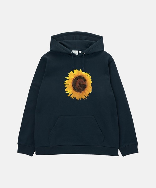 Gramicci（グラミチ）の「G-FLOWER HOODED SWEATSHIRT｜Gフラワーフーデッドスウェットシャツ（パーカー・メンズ・レッド/ヘザーグレー/ブラック・S/M/L/XL/XXL）」の12枚目の写真