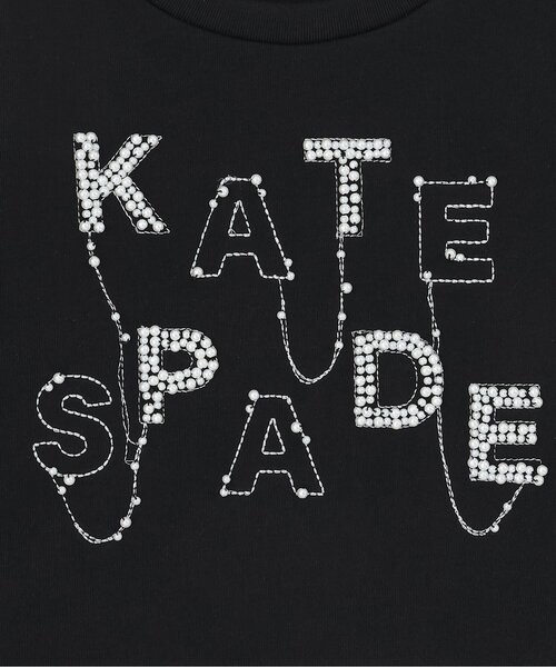 kate spade new york kids（ケイトスペードニューヨーク）の「ビジューロゴ長袖Tシャツ（Tシャツ/カットソー・キッズ・ライラック/ブラック・140cm/130cm/120cm/160cm/150cm）」の7枚目の写真