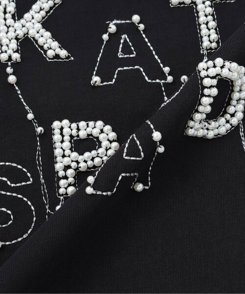 kate spade new york kids（ケイトスペードニューヨーク）の「ビジューロゴ長袖Tシャツ（Tシャツ/カットソー・キッズ・ライラック/ブラック・140cm/130cm/120cm/160cm/150cm）」の3枚目の写真