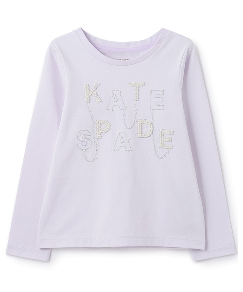 kate spade new york kids（ケイトスペードニューヨーク）の「ビジューロゴ長袖Tシャツ（Tシャツ/カットソー・キッズ・ライラック/ブラック・140cm/130cm/120cm/160cm/150cm）」の8枚目の写真
