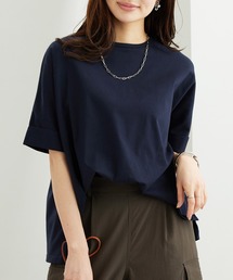 【接触冷感 / 体型カバー】ゆるTシャツ