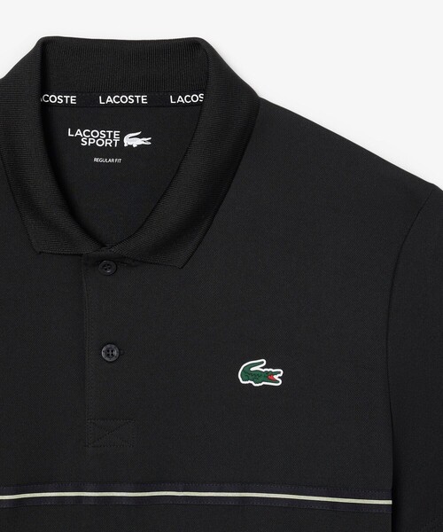 LACOSTE(ラコステ)の「UVカット バックヨークプリント ウルトラドライ鹿の子地ポロシャツ(ポロシャツ・メンズ・ブラック/ライトブルー/グリーン・3/4/5)」の8枚目の写真