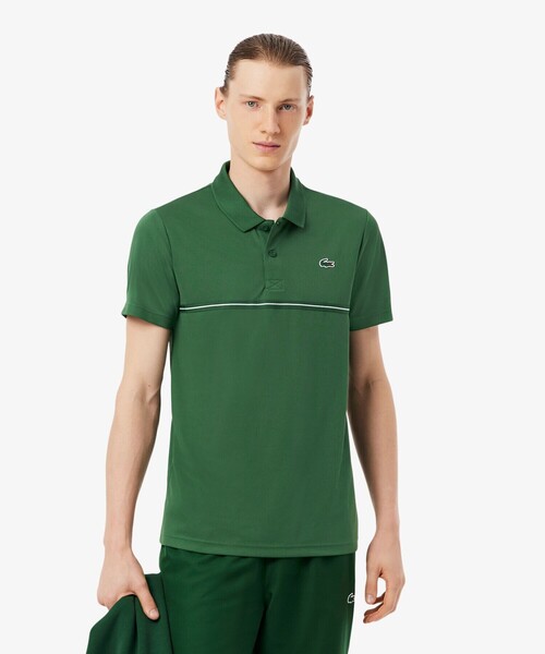 LACOSTE(ラコステ)の「UVカット バックヨークプリント ウルトラドライ鹿の子地ポロシャツ(ポロシャツ・メンズ・ブラック/ライトブルー/グリーン・3/4/5)」の10枚目の写真