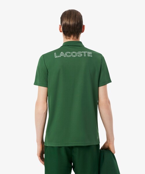LACOSTE(ラコステ)の「UVカット バックヨークプリント ウルトラドライ鹿の子地ポロシャツ(ポロシャツ・メンズ・ブラック/ライトブルー/グリーン・3/4/5)」の12枚目の写真