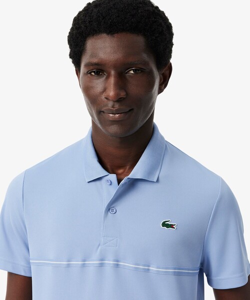 LACOSTE(ラコステ)の「UVカット バックヨークプリント ウルトラドライ鹿の子地ポロシャツ(ポロシャツ・メンズ・ブラック/ライトブルー/グリーン・3/4/5)」の17枚目の写真