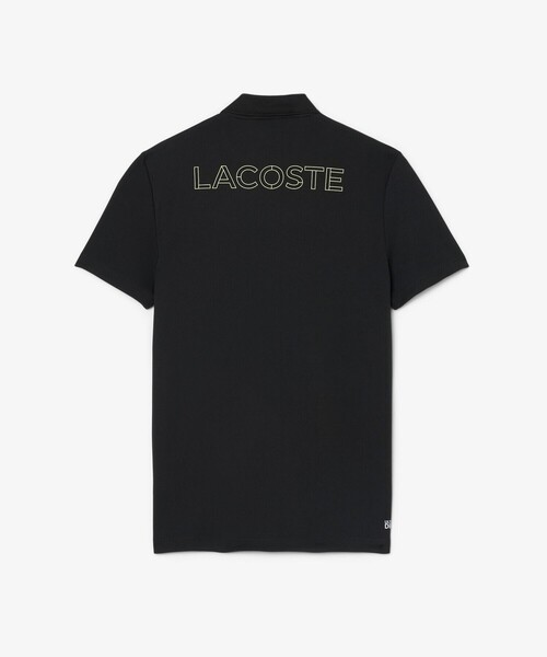 LACOSTE(ラコステ)の「UVカット バックヨークプリント ウルトラドライ鹿の子地ポロシャツ(ポロシャツ・メンズ・ブラック/ライトブルー/グリーン・3/4/5)」の2枚目の写真