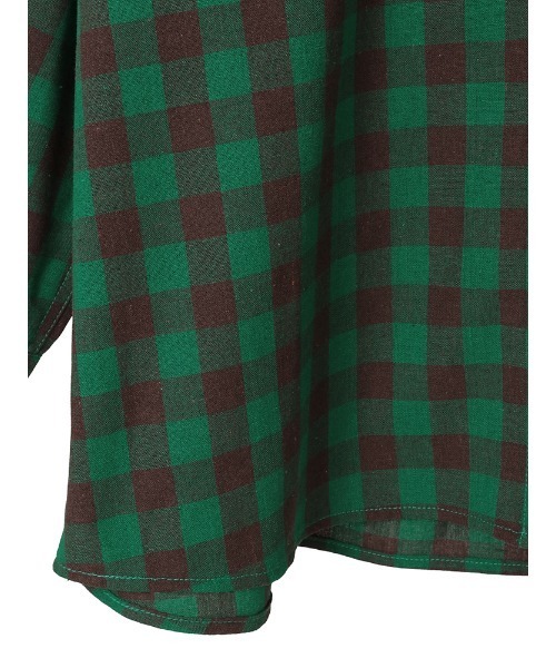 Catchup（ケチャップ）の「プラッドシャツ（シャツ/ブラウス・キッズ・ベージュ/グリーン・110㎝/100㎝/150cm/140㎝/130㎝/120㎝/90㎝）」の6枚目の写真