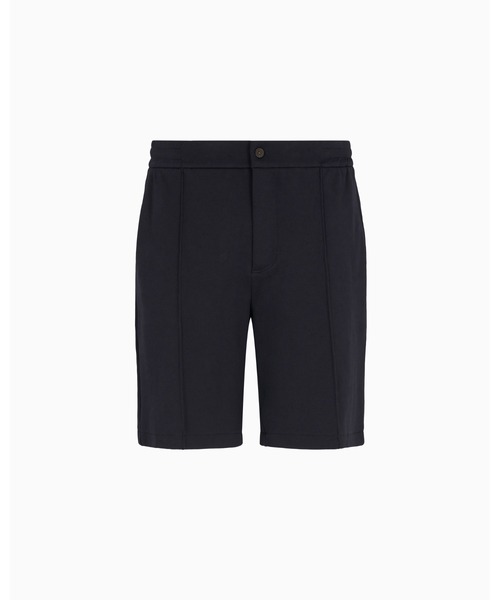 EMPORIO ARMANI(エンポリオアルマーニ)の「【エンポリオ アルマーニ】バミューダパンツ ジャージー ピンタック(その他パンツ・メンズ・ネイビー/グレー・SMALL/MEDIUM/X-LARGE/LARGE)」の3枚目の写真