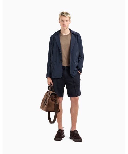 EMPORIO ARMANI(エンポリオアルマーニ)の「【エンポリオ アルマーニ】バミューダパンツ ジャージー ピンタック(その他パンツ・メンズ・ネイビー/グレー・SMALL/MEDIUM/X-LARGE/LARGE)」の6枚目の写真