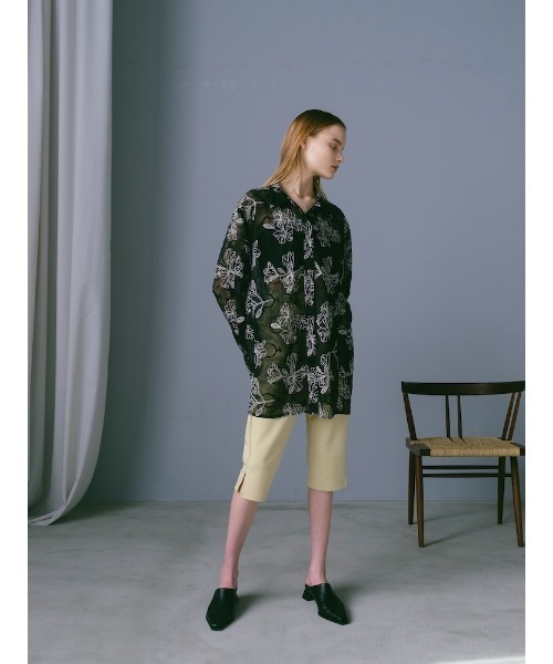 sahara(サハラ)の「Flower Embroidery Over Shirt/フラワーエンブロイダリーオーバーシャツ(シャツ/ブラウス・レディース・ブラック/アイボリー/ピンク・FREE)」の17枚目の写真