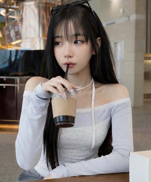 CATTLINE(カトリン)の「レースミニ星Tシャツホワイト(Tシャツ/カットソー・レディース・ホワイト・FREE)」の3枚目の写真