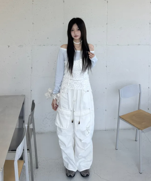 CATTLINE(カトリン)の「レースミニ星Tシャツホワイト(Tシャツ/カットソー・レディース・ホワイト・FREE)」の12枚目の写真