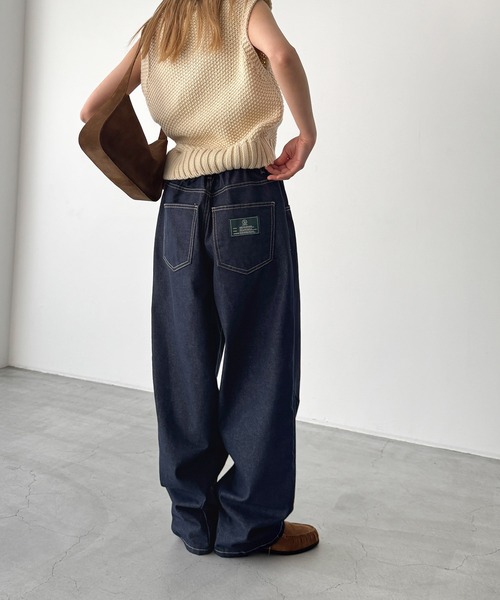 CANAL JEAN(キャナルジーン)の「choice_cnl Balloonデニムパンツ(デニムパンツ・レディース・インディゴブルー・2/1/0)」の3枚目の写真