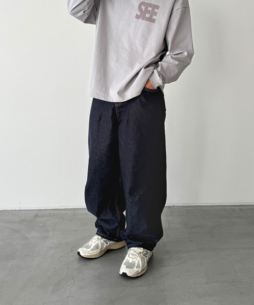 CANAL JEAN(キャナルジーン)の「choice_cnl Balloonデニムパンツ(デニムパンツ・レディース・インディゴブルー・2/1/0)」の7枚目の写真