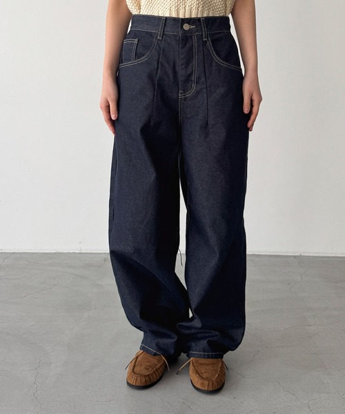 CANAL JEAN(キャナルジーン)の「choice_cnl Balloonデニムパンツ(デニムパンツ・レディース・インディゴブルー・2/1/0)」の8枚目の写真