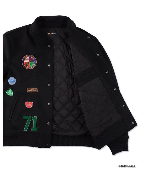 WIND AND SEA(ウィンダンシー)の「UNO x WDS MELTON JACKET(スタジャン・メンズ・ブラック/エンジ・S/L/XL/M)」の6枚目の写真