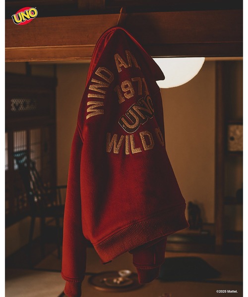 WIND AND SEA(ウィンダンシー)の「UNO x WDS MELTON JACKET(スタジャン・メンズ・ブラック/エンジ・S/L/XL/M)」の14枚目の写真