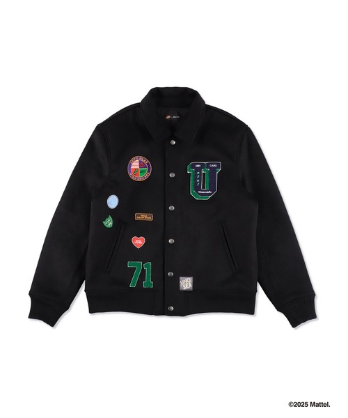 WIND AND SEA(ウィンダンシー)の「UNO x WDS MELTON JACKET(スタジャン・メンズ・ブラック/エンジ・S/L/XL/M)」の16枚目の写真