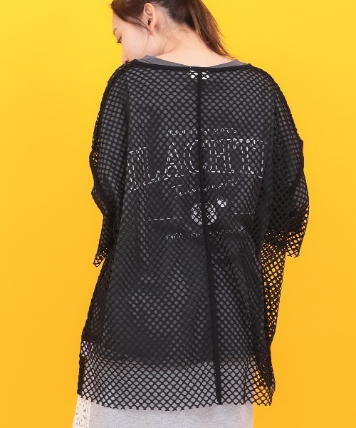チチカカ(チチカカ)の「Orale! メッシュセットプリントTシャツ(Tシャツ/カットソー・レディース・グリーン/チャコールグレー/ベージュ・FREE)」の5枚目の写真