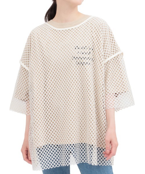 チチカカ(チチカカ)の「Orale! メッシュセットプリントTシャツ(Tシャツ/カットソー・レディース・グリーン/チャコールグレー/ベージュ・FREE)」の10枚目の写真