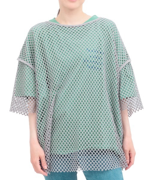 チチカカ(チチカカ)の「Orale! メッシュセットプリントTシャツ(Tシャツ/カットソー・レディース・グリーン/チャコールグレー/ベージュ・FREE)」の11枚目の写真