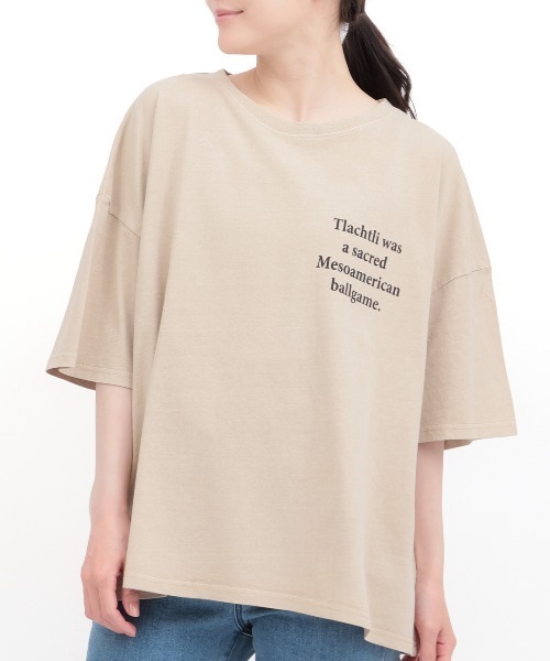 チチカカ(チチカカ)の「Orale! メッシュセットプリントTシャツ(Tシャツ/カットソー・レディース・グリーン/チャコールグレー/ベージュ・FREE)」の14枚目の写真